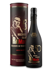 Bottle and packaging of Michael Franzese ReMade 50th Anniversary Reserve wine.