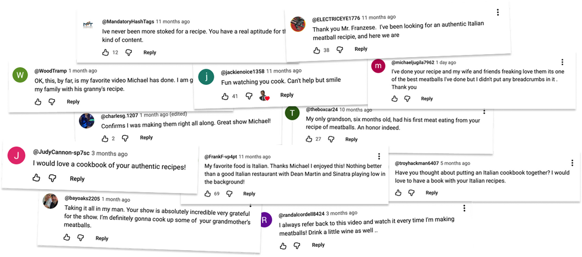 2 million of you follow along. Here’s what you said when I posted the meatballs