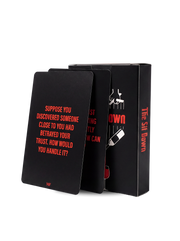Black book with red text on a white background